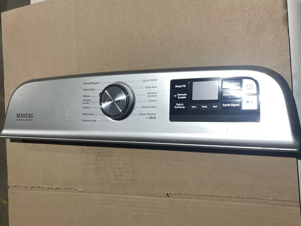 Maytag W11130433 Washer Control Board Touchpad Panel User Interface