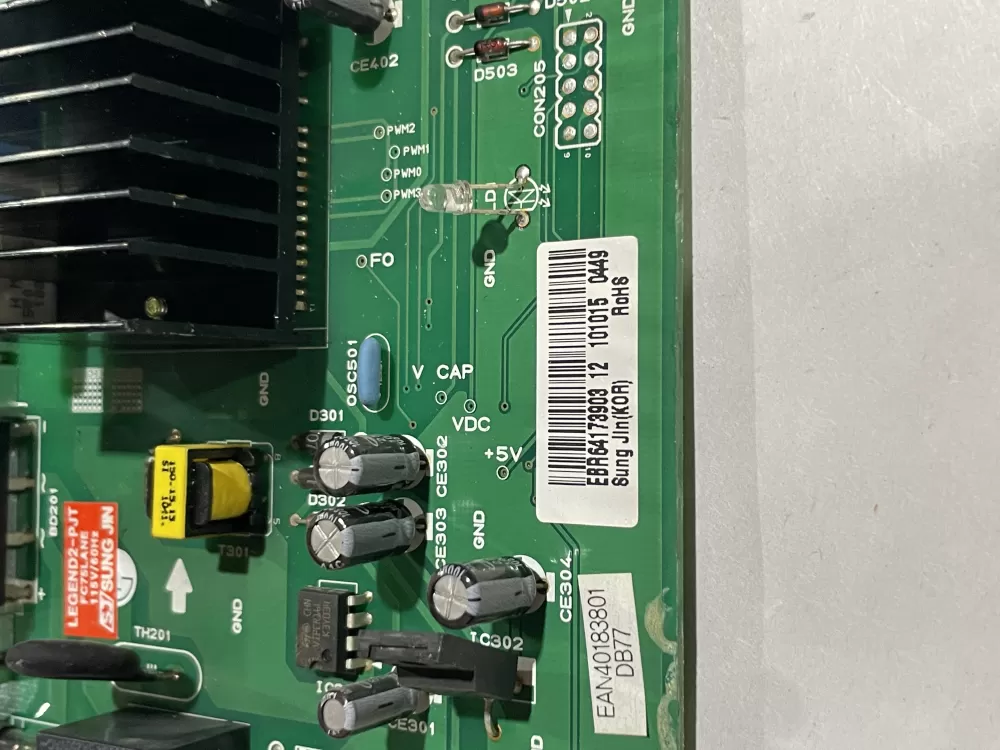 LG Kenmore EBR64173903 Refrigerator Control Board AZ185558 | Wm418