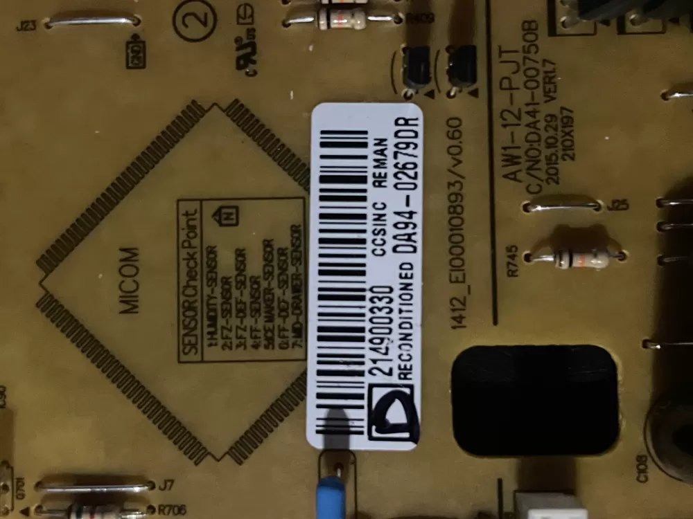 Samsung DA92 00593D DA94 02679D Refrigerator Control Board AZ38259 | Wm511