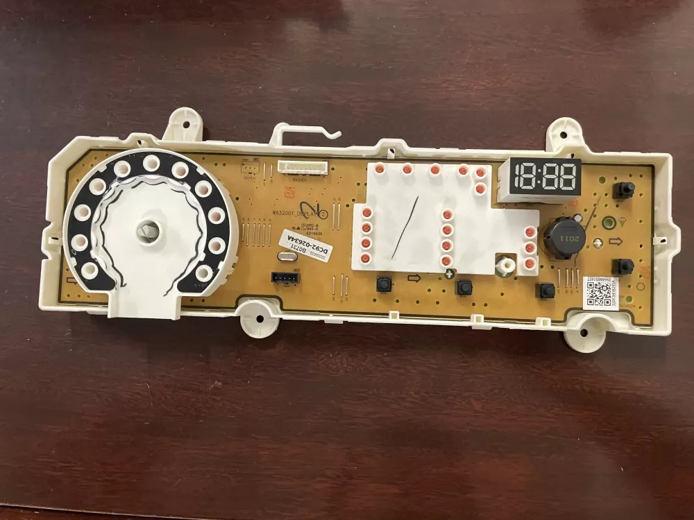 Samsung DC92-02634A DC9202634A  DC94-10295A Dryer Control Board Panel