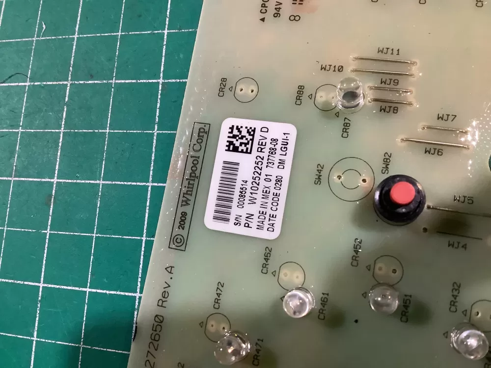 Whirlpool Maytag W10272650 W10252252 Washer Main Control Board AZ168548 | NR2577