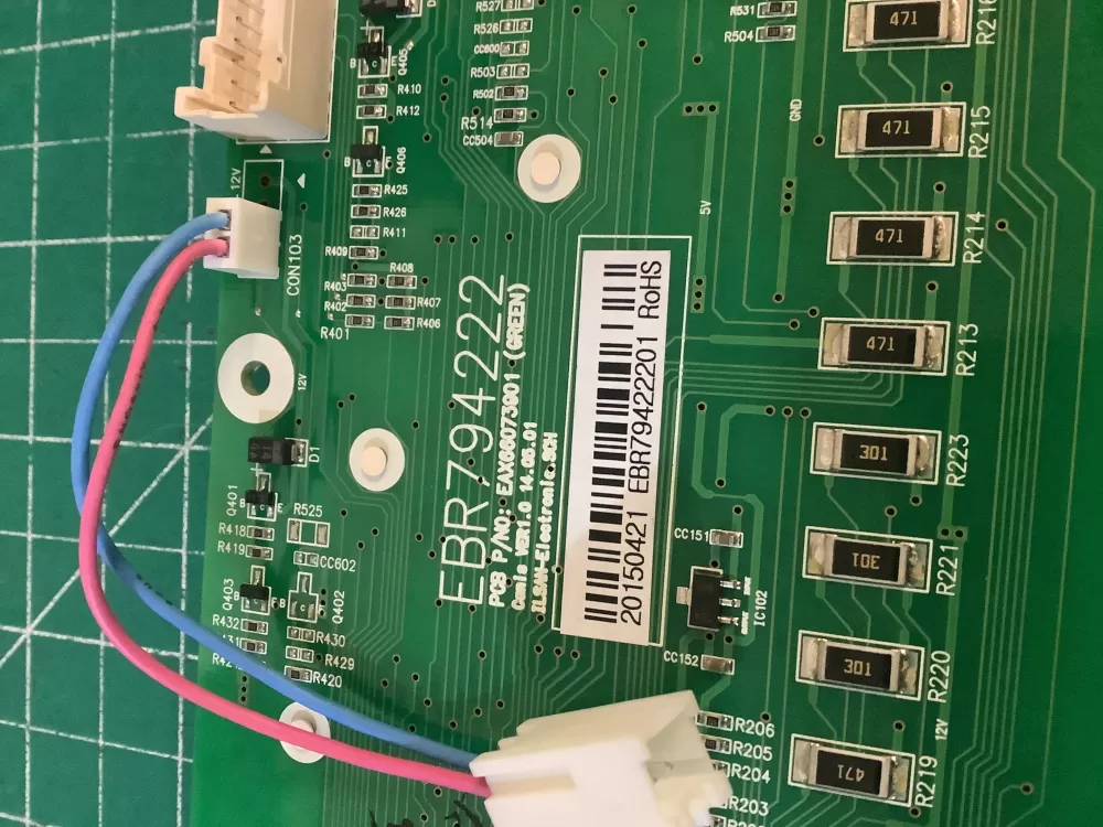 Kenmore LG EBR79422201 Refrigerator Control Board AZ212968 | NR107