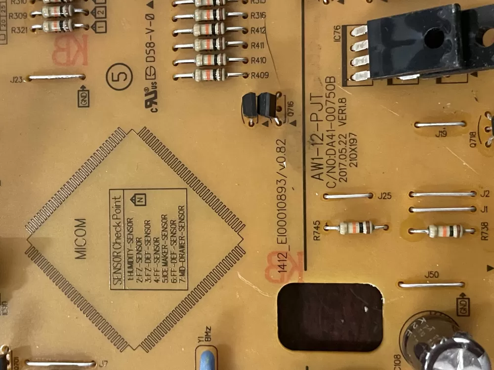 Samsung DA92 00384N Refrigerator Control Board AZ41584 | KM1726