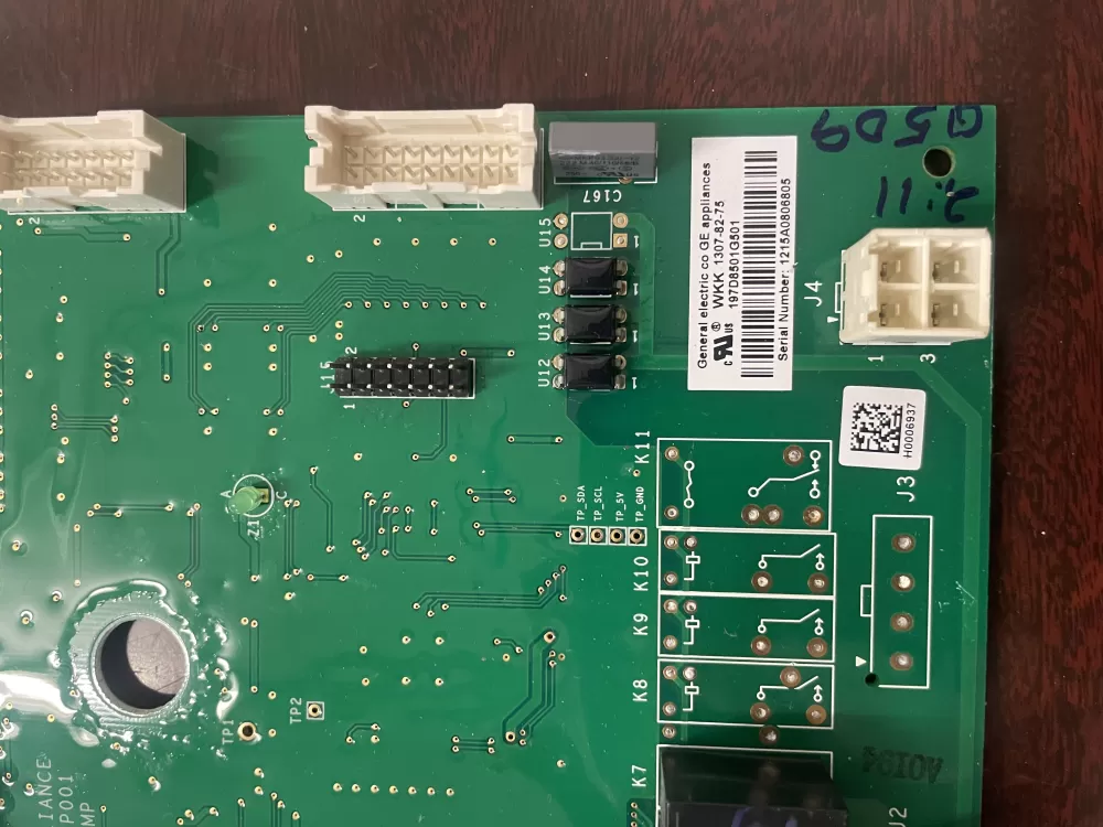 GE 197D8501G501 EBX1425P001 Refrigerator Control Board AZ52245 | KM1901