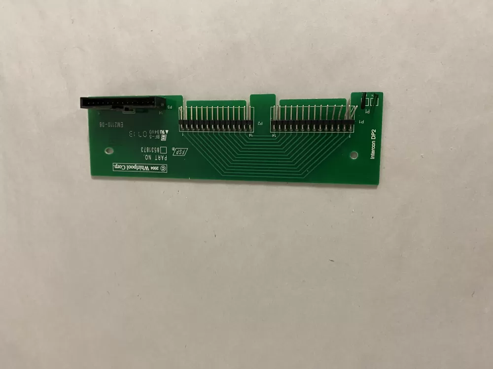 Whirlpool  KitchenAid 8531873 8531873R WP8531873 PS11746148 Dishwasher Control Board Interconnect