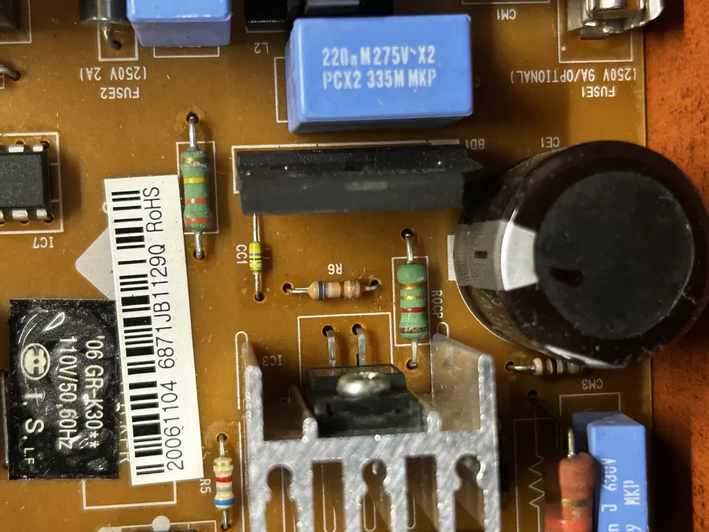 LG 6871JB1129Q Refrigerator Main Power Control Board AZ184972 | GL2599