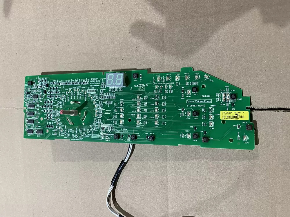 Whirlpool W10051149 WPW10051149 PS11748073 Washer Control Board
