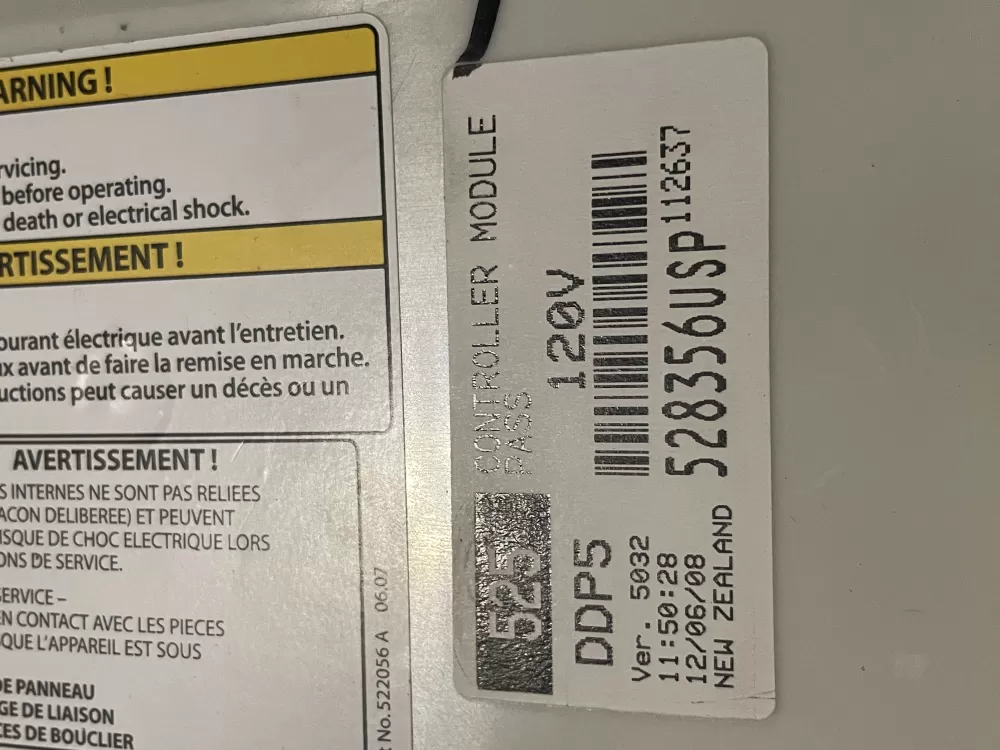 Fisher & Paykel 528356USP Dishwasher Control Board AZ28882 | WM147