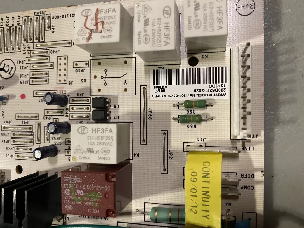 GE 200D6221G028 EBX1110P002 Refrigerator Control Board AZ27771 | BK241