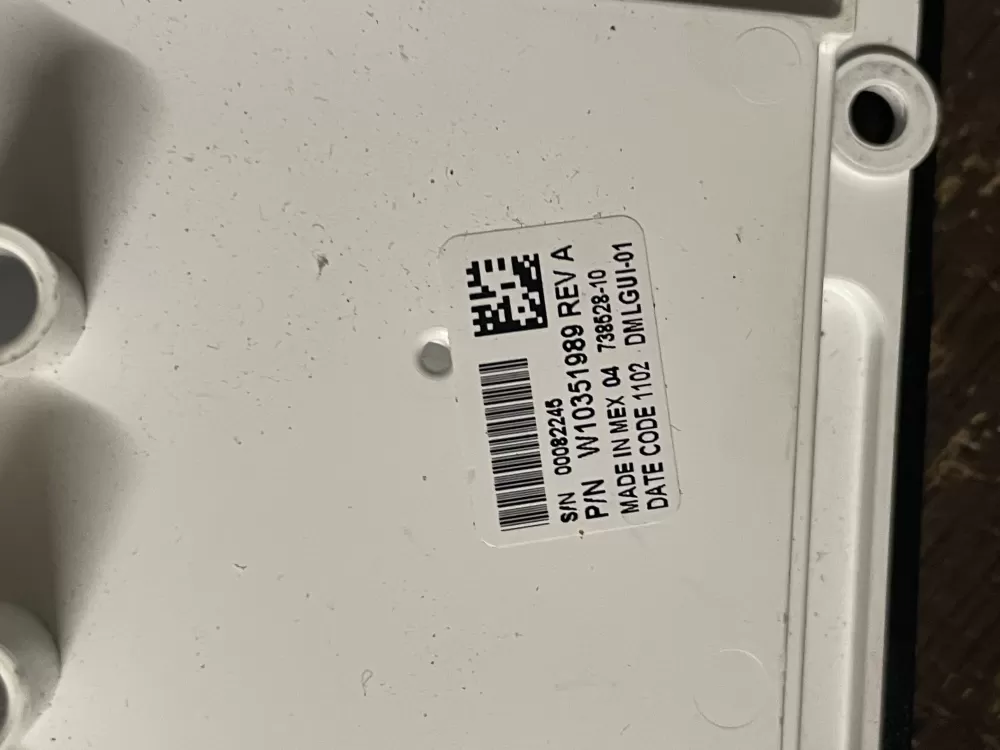 Kenmore W10272628 W10351989 Washer Interface Control Board AZ51655 | Wmv531