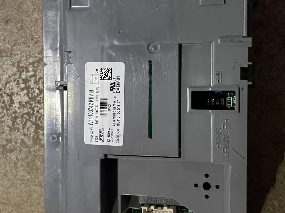 Whirlpool W11100742 W11177740 W11353080 Dishwasher Control Board AZ27392 | KM210