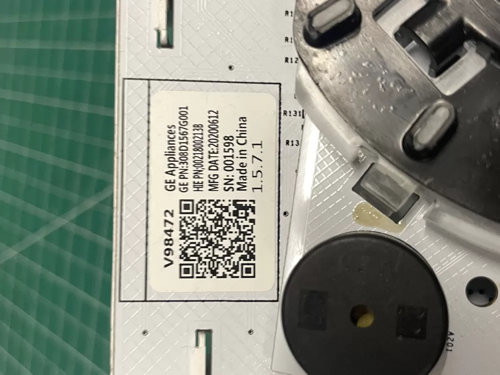 GE dryer user interface control board 308D1567G001 AZ211946 | Wm2502
