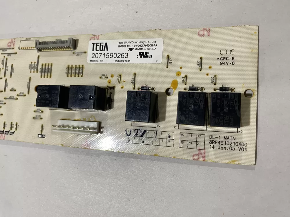 GE Power Dishwasher Control Board 165D7802P003 WD21X10247 AZ161520 | BK253