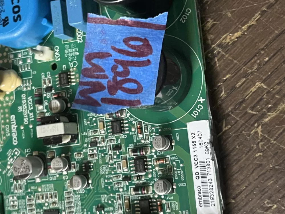 Frigidaire 0193525185 Refrigerator Control Board Circuit AZ53607 | Wm1896