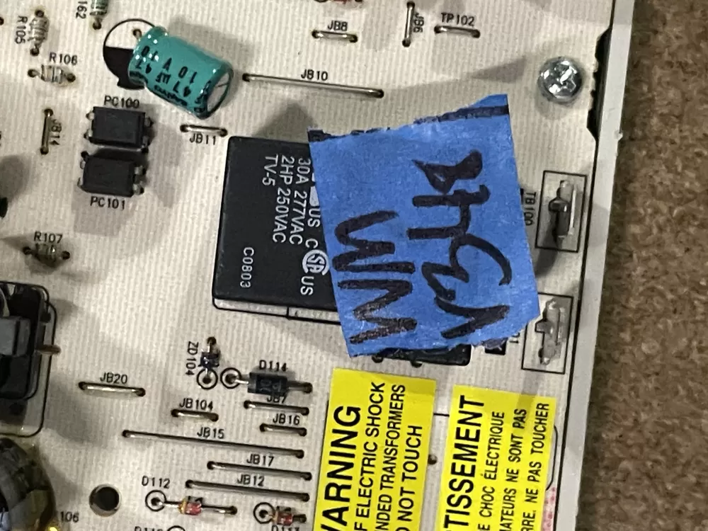 GE 212D1199G03 212D1201P001 WE4M388 Dryer Control Board AZ27095 | WMV348
