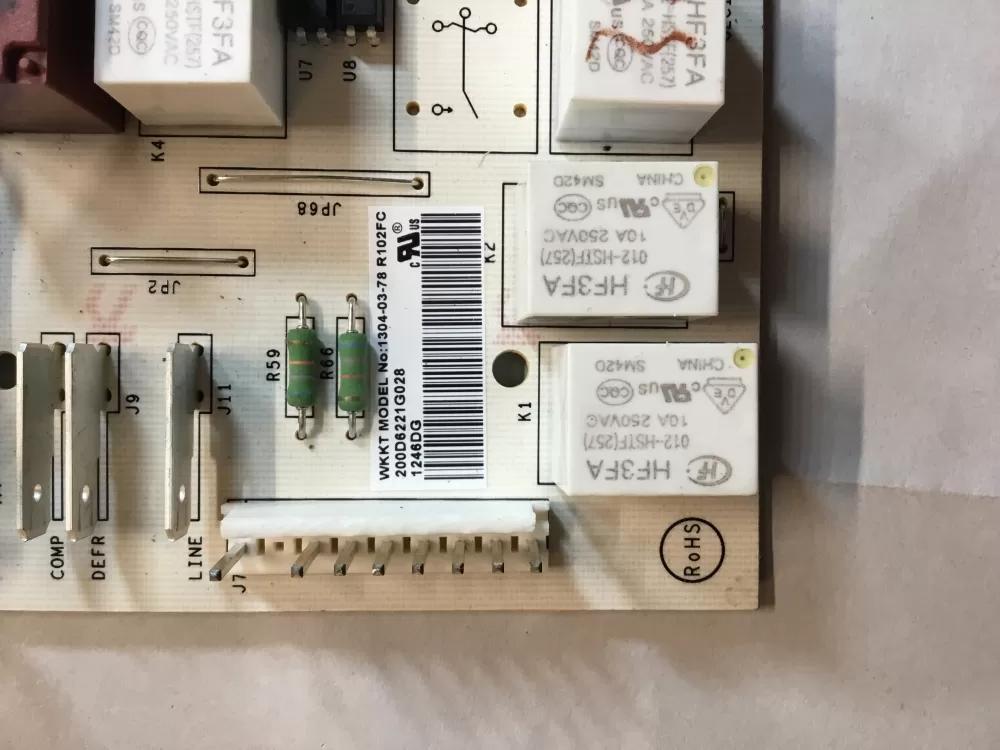 GE 200D6221G028 EBX1110P002 Refrigerator Control Board AZ98240 | 2029