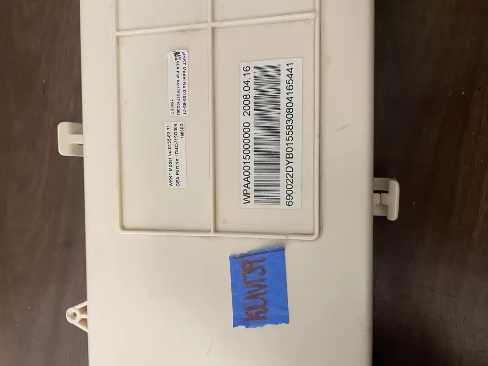 GE 175D5719G004 WPAA0015000000 Washer Control Board AZ99285 | KMV139