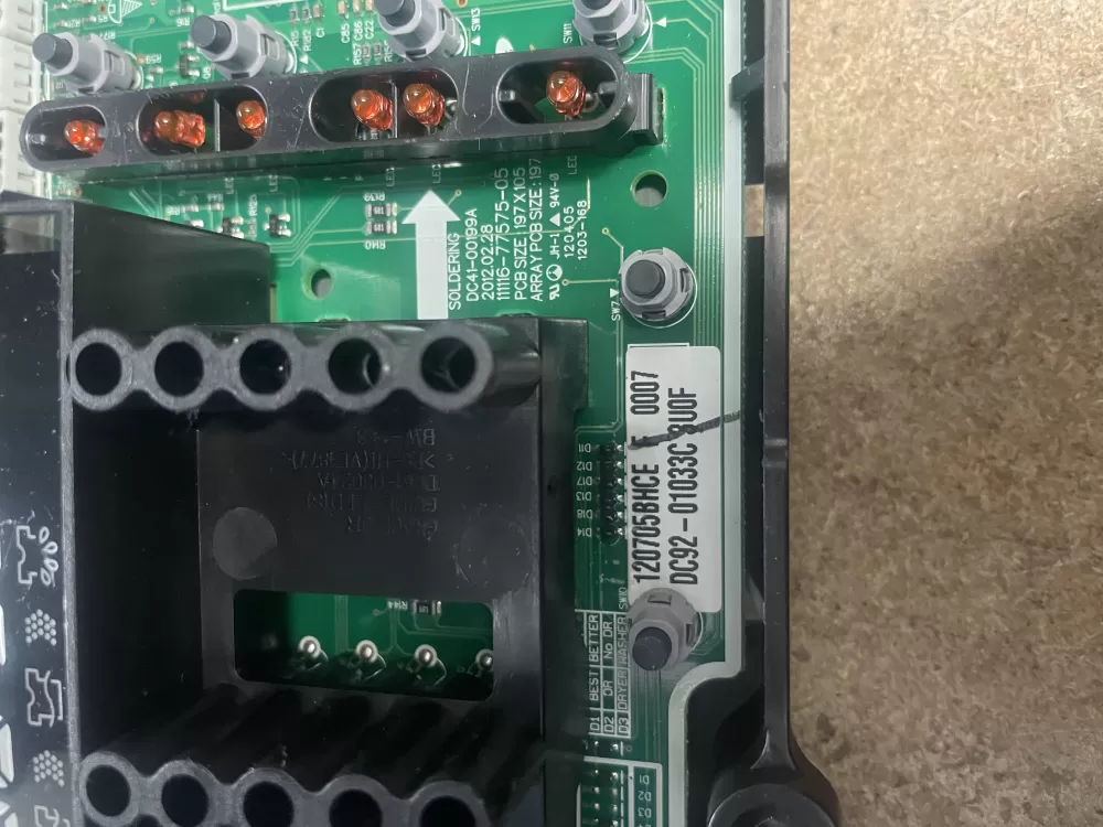 Samsung Washer DC92-01033C DC92-00320D Control Board Union AZ14673 | KMV255