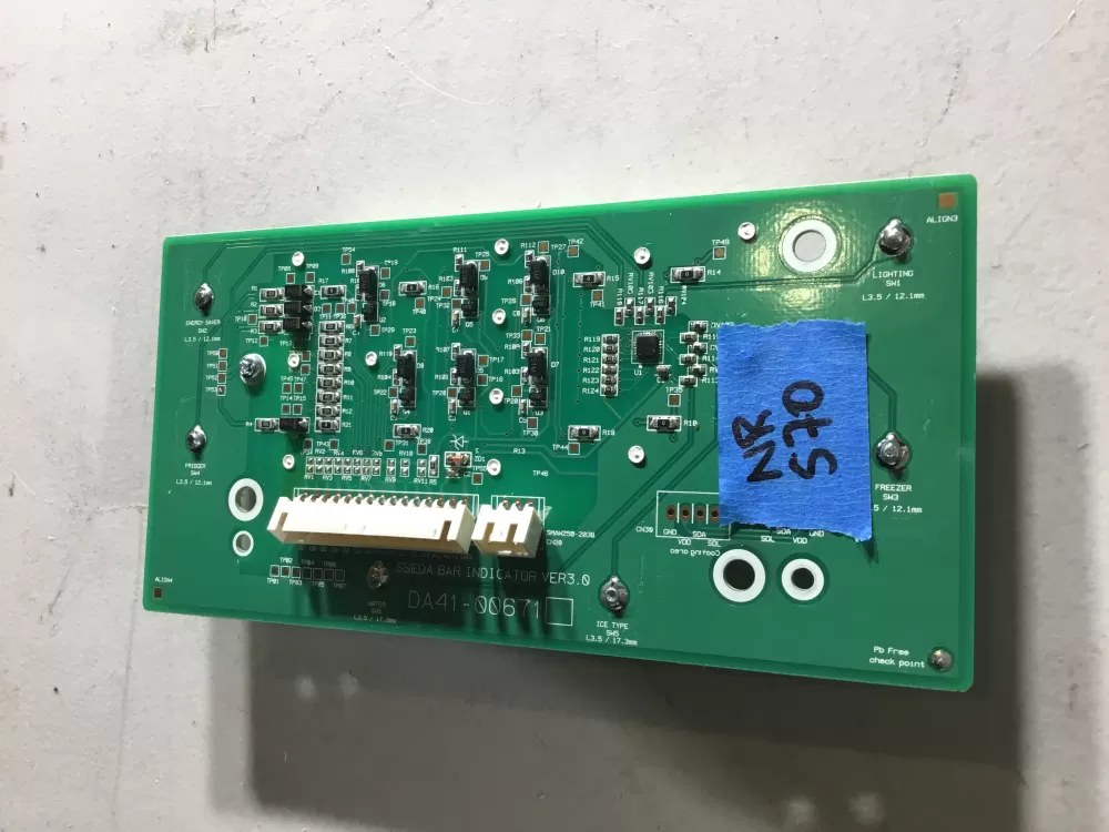 Samsung DA41-00671 Refrigerator Control Board AZ47521 | NR570