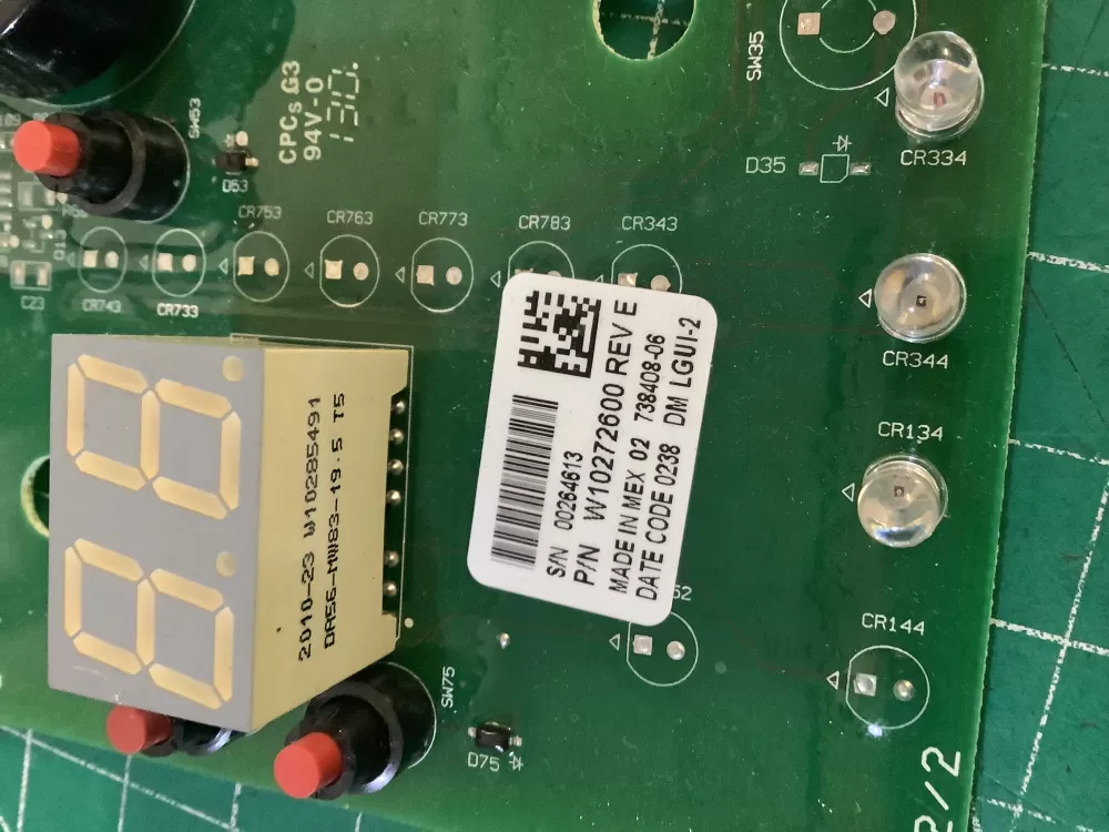 Whirlpool Maytag Kenmore W10272600 Washer Control Board AZ209074 | NR795