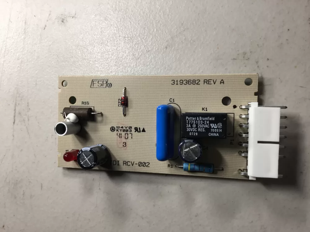 Whirlpool 3193682 Refrigerator Ice Optic Board