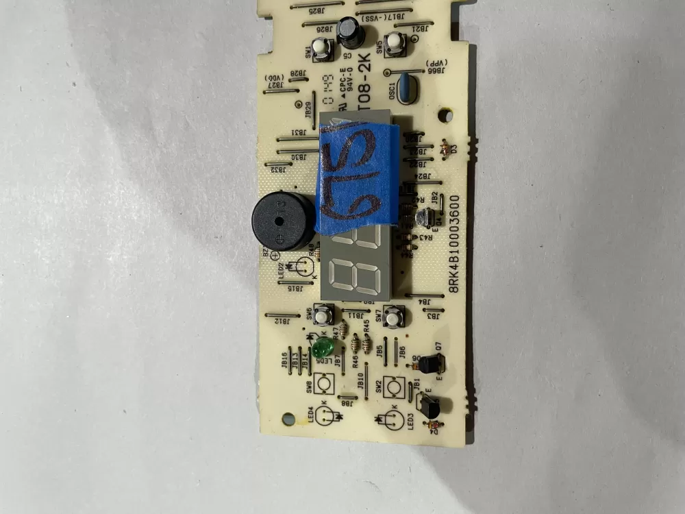 GE 8RK4B10003600 T08 2K Microwave Control Board Switch AZ191927 | KM675