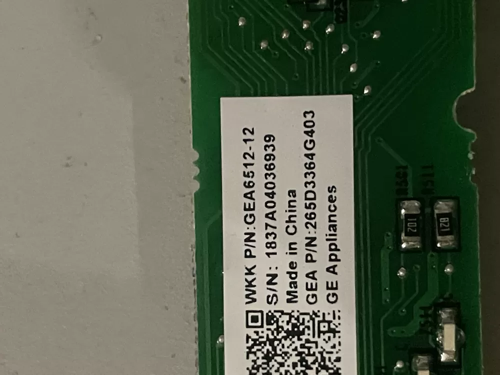 GE 265D3364G403  WD21X31904  AP7198319  WD21X25728  WD21X26183  WD21X32002  WD21X24825 Dishwasher Control Board