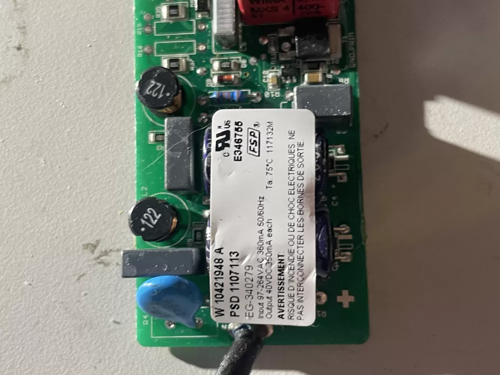 Whirlpool W10306786 Refrigerator LED Inverter Board Box AZ40003 | Wm280