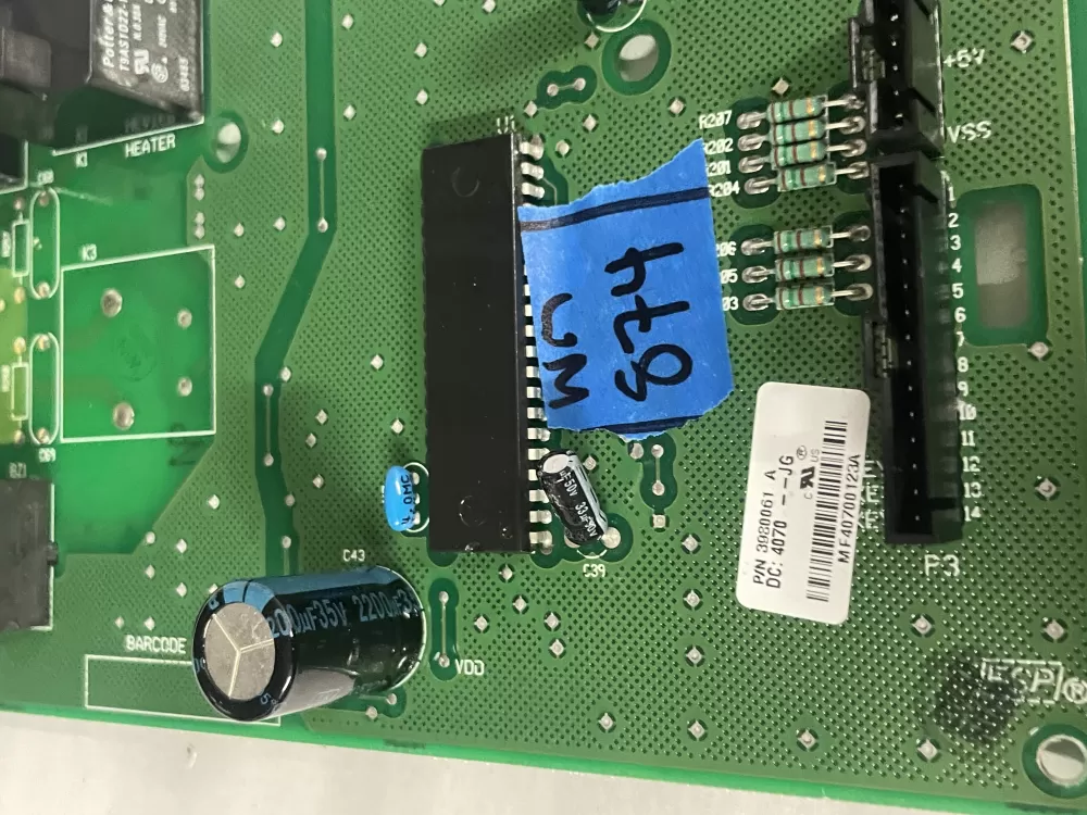 Whirlpool Kenmore 8566150 3980061 3976625 Dryer Control Board AZ232384 | Wm874