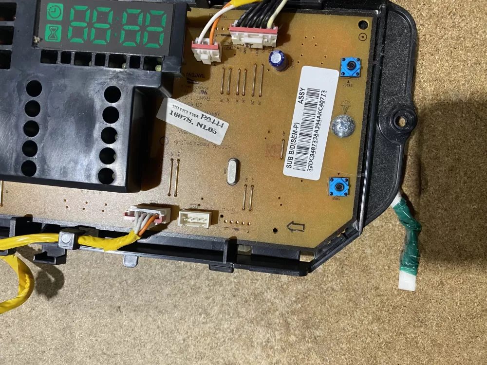 Samsung DC94 07338A Washer Control Board AZ69641 | BKV604