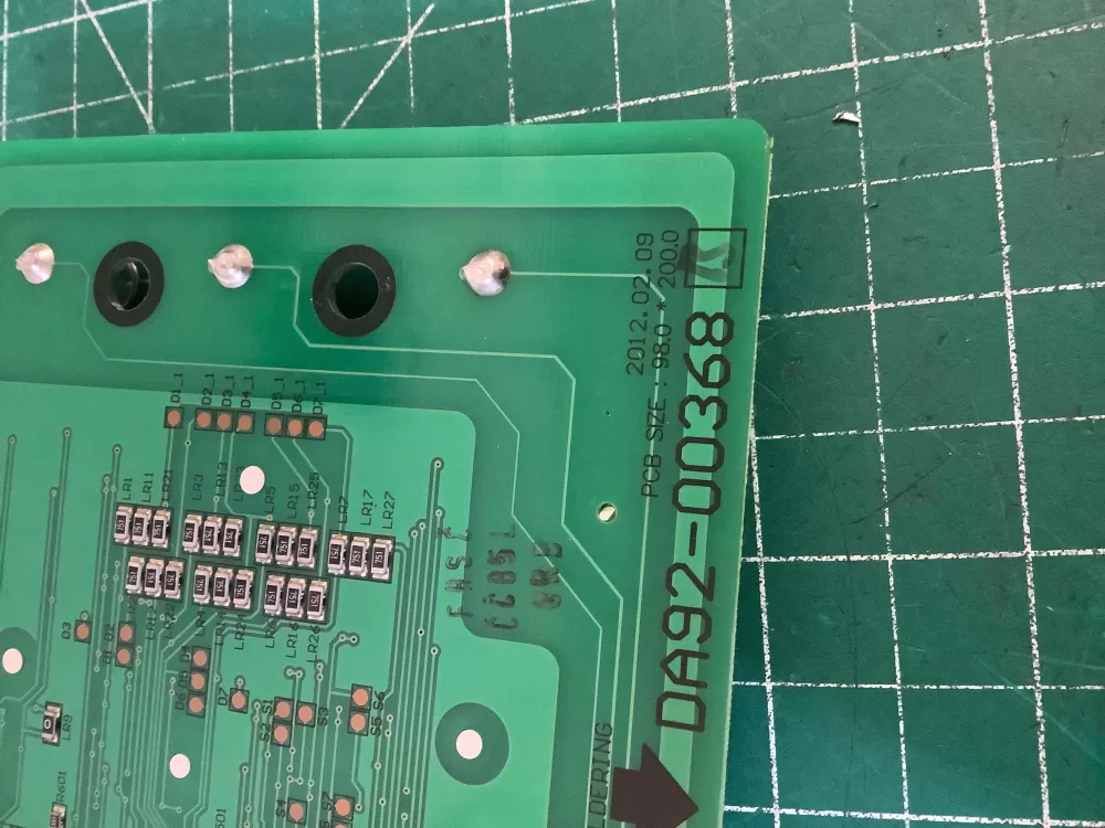 Samsung DA92-00368 B Refrigerator Dispenser UI Control Board AZ197041 | NR2753