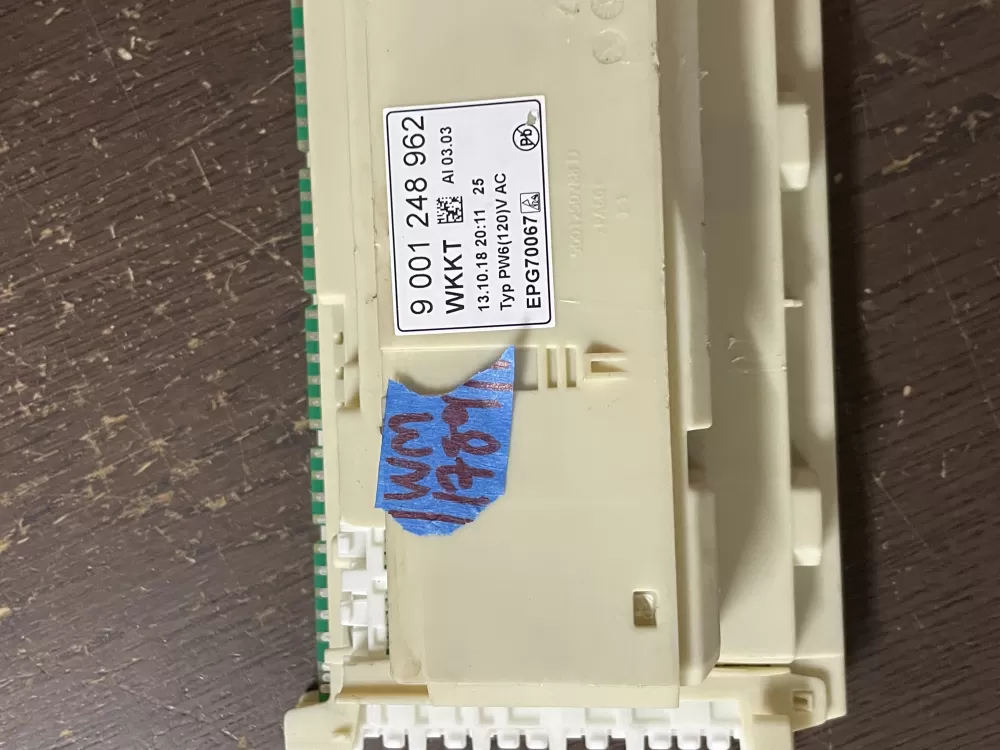 Bosch 9001248962 EPG70067 Dishwasher Power Control Module AZ48625 | Wm1789