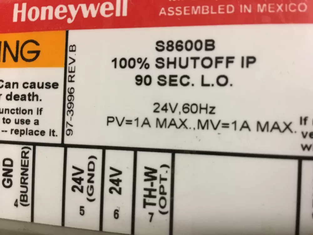 Honeywell S8600B Furnace Pilot Module Ignition Control AZ13561 | NR551