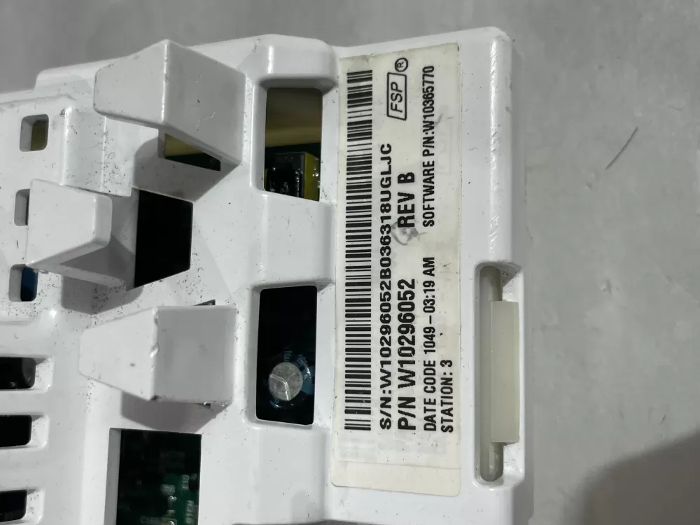 Whirlpool AP5954420 W10296052 W10393480 Washer Control Board AZ190769 | Wm1475
