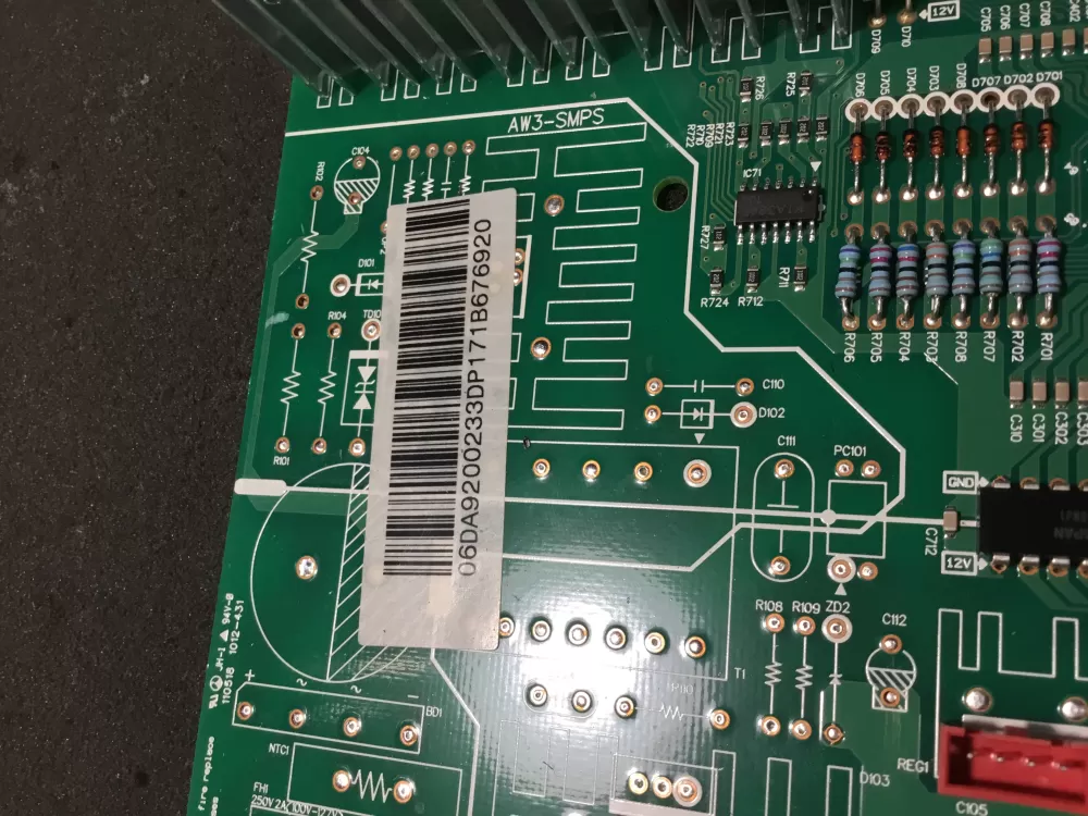 Samsung DA92 00233D DA9200233D Refrigerator Control Board AZ98196 | NR36