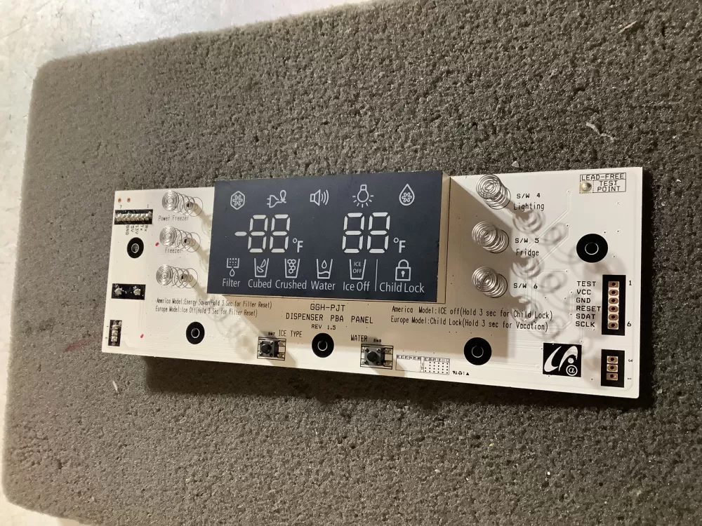 Samsung DA41-00522  DA41-00522A Refrigerator Dispenser Control Board