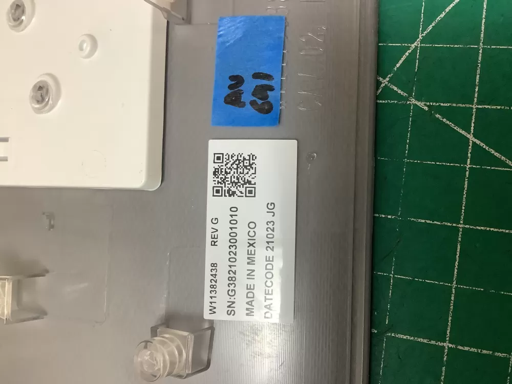 Whirlpool W11130343 PS12347541 Washer Control Board Fascia AZ226089 | ARV691