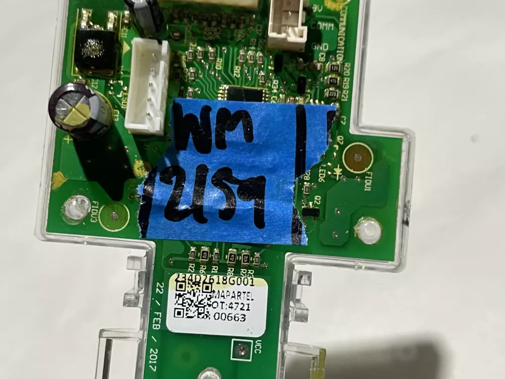 GE 234D2618G001 WE04X27284 Dryer Control Board AZ140459 | Wm2159