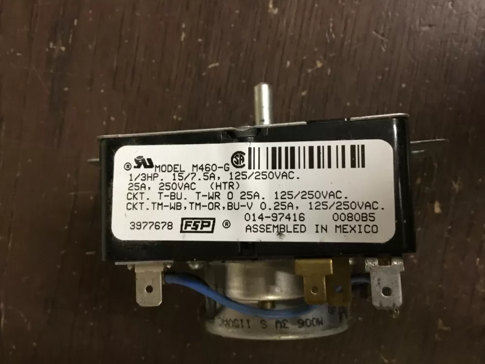 Whirlpool Maytag Kenmore AP6009039 3977678 3977678R Dryer Timer AZ16156 | NR221