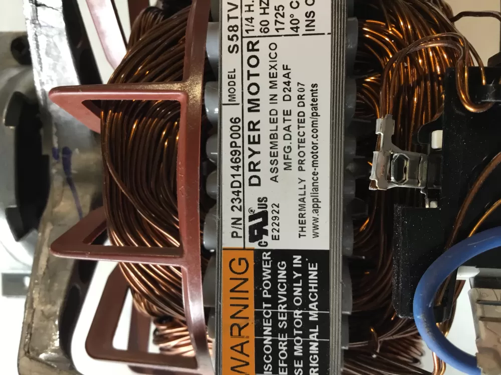 GE Whirlpool WE17X23056 Dryer Motor Assembly AZ149260 | SL269