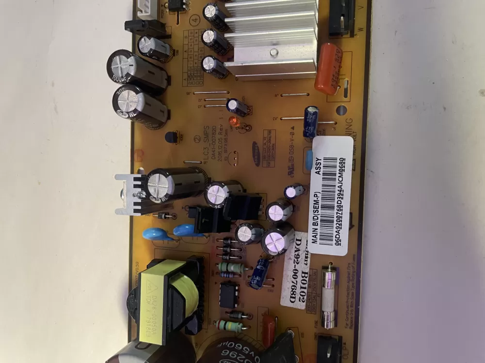 Samsung DA92 00768D Refrigerator Control Board Inverter AZ196138 | KM2593