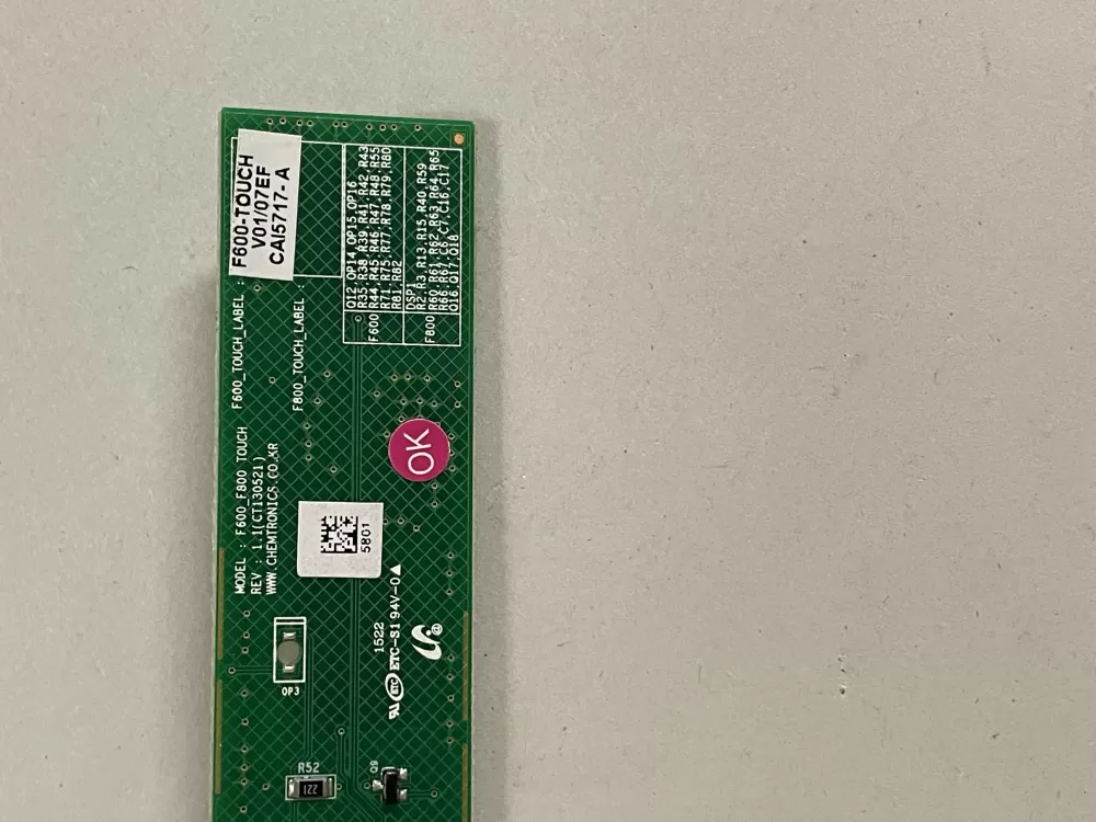 Samsung DD92-00037B Dishwasher User Interface  AZ142938 | KM2405