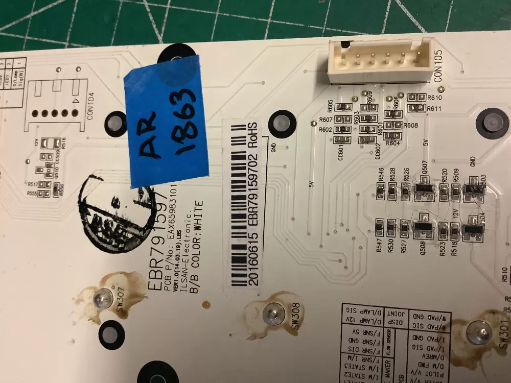 LG EBR79159702 KENMORE Refrigerator Control Board Dispenser AZ201435 | AR1863