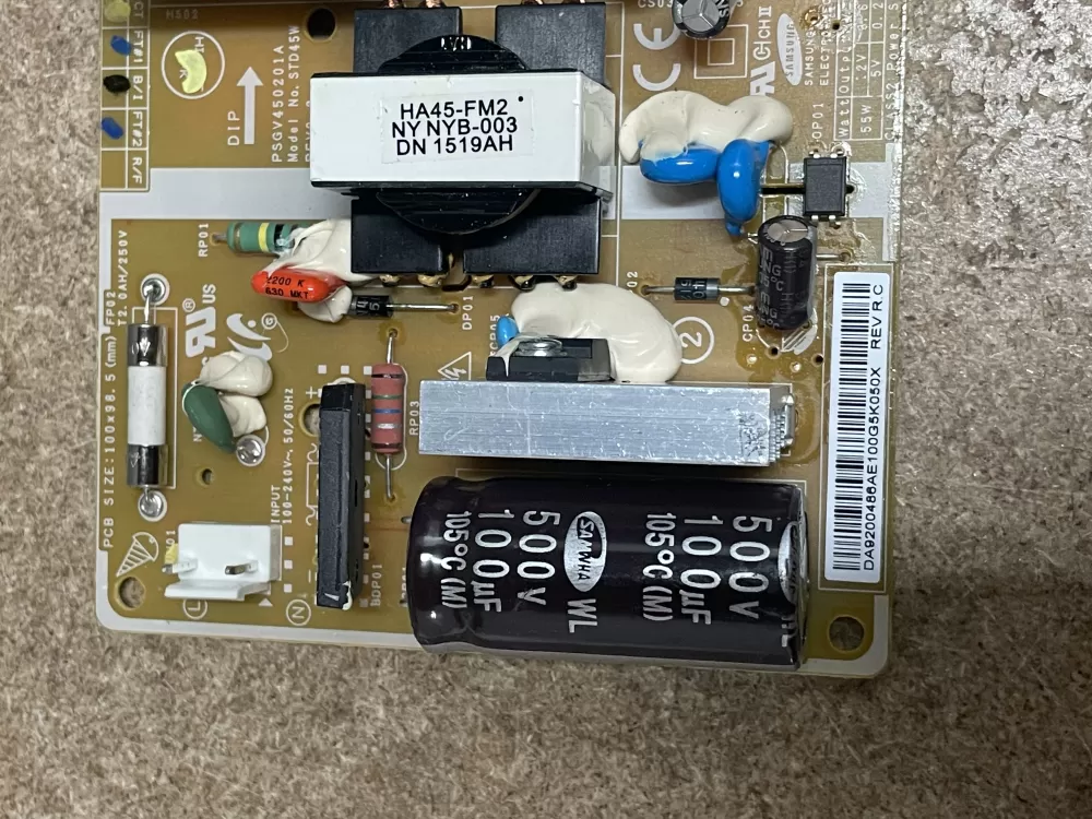Samsung DA92 00486A Refrigerator Control Board AZ21316 | KM1534
