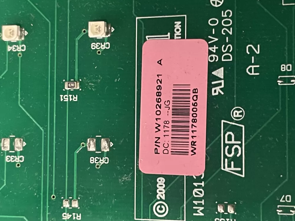 Maytag W10268921 Washer Control Board AZ10613 | 1612