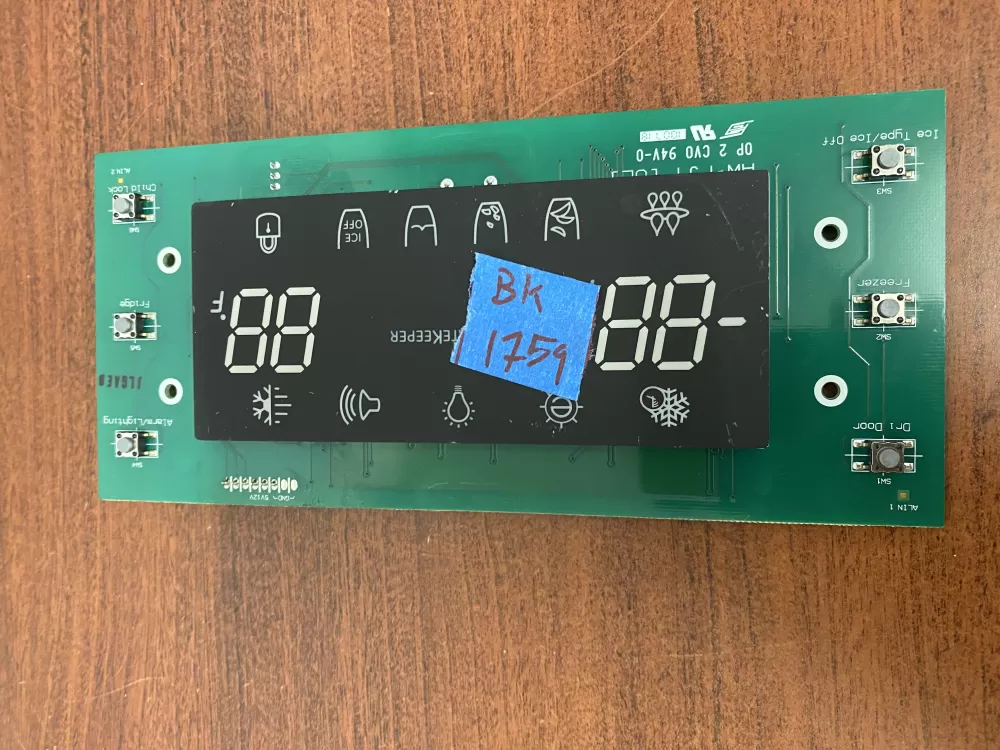 Samsung DA41-00475C Refrigerator Control Board AZ44361 | BK1759