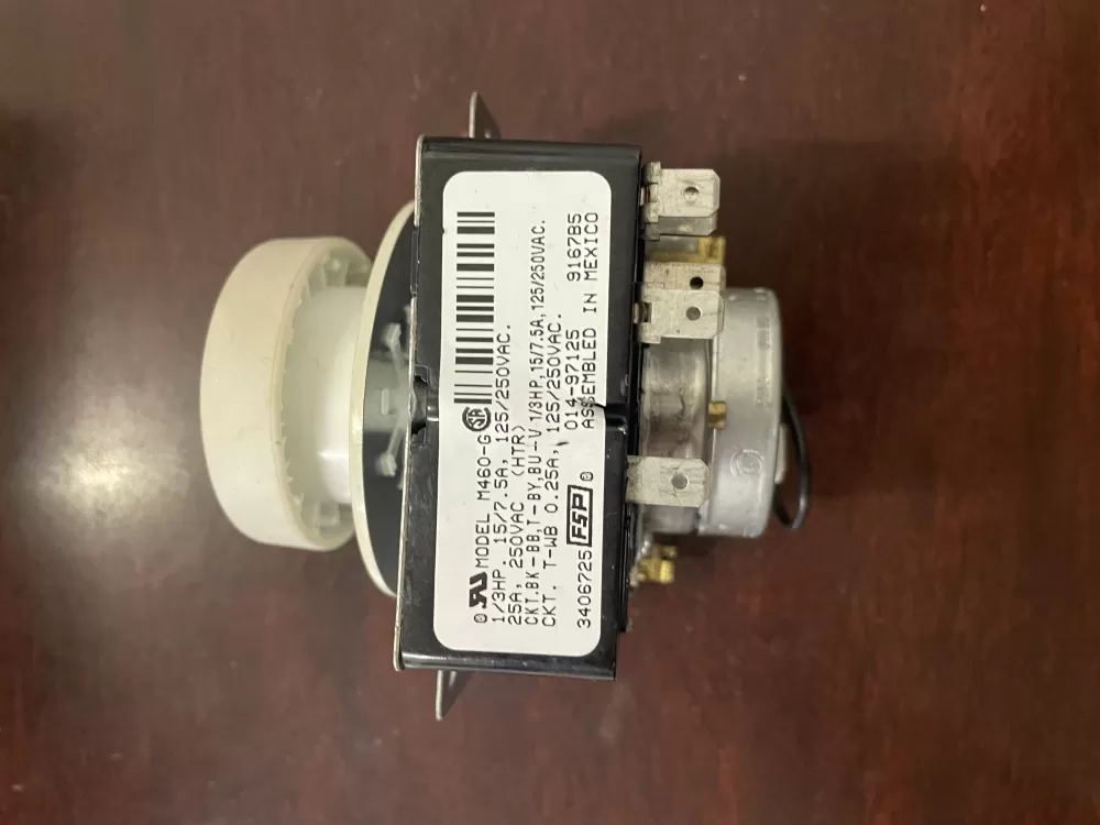 Whirlpool  Maytag  Amana  Crosley WP3406725  AP6008573  3406725  529121  PS11741713 Dryer Timer