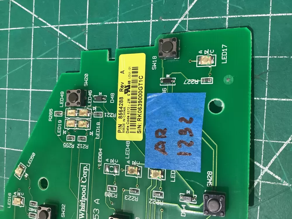 Whirlpool AP6013318 8564288 8564288R Washer Control Board AZ195411 | AR1232