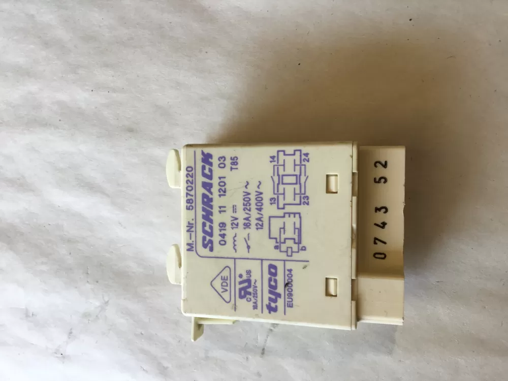 Miele 5870220 Dishwasher Heating Element Relay AZ155720 | SL124