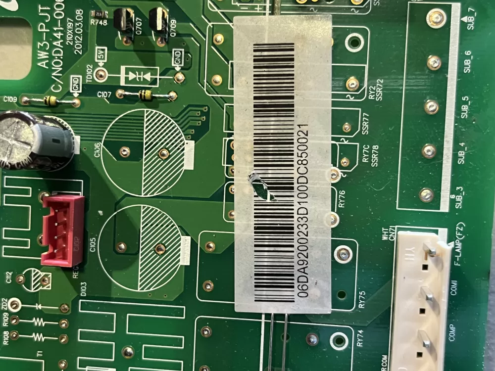 Samsung DA92 00233D DA9200233D Refrigerator Control Board AZ44258 | 175